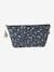 Toiletry Bag in Cotton Gauze for Children grey blue+printed blue+printed pink+WHITE MEDIUM ALL OVER PRINTED 