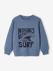 Boys-Cardigans, Jumpers & Sweatshirts-Basics Sweatshirt with Graphic Motif for Boys