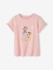 Girls-Tops-T-Shirt with Bicycle Motif for Girls