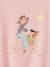 T-Shirt with Bicycle Motif for Girls aqua green+ecru+pale pink+rosy+WHITE MEDIUM SOLID WITH DESIGN 