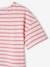 Sailor-Type T-Shirt for Girls brut denim+striped pink 