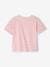 Sailor-Type T-Shirt for Girls brut denim+striped pink 