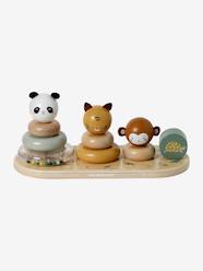 Toys-Baby & Pre-School Toys-Early Learning & Sensory Toys-Board with Stackable Animals in FSC® Wood, Tanzania