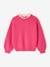 Loose-Fitting Jumper with Fancy Collar for Girls rose+rose beige+sky blue+striped navy blue+sweet pink 