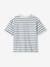 Striped Short Sleeve T-Shirt for Children striped blue 