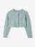 Cropped Openwork Cardigan for Girls ecru+grey blue+sweet pink 