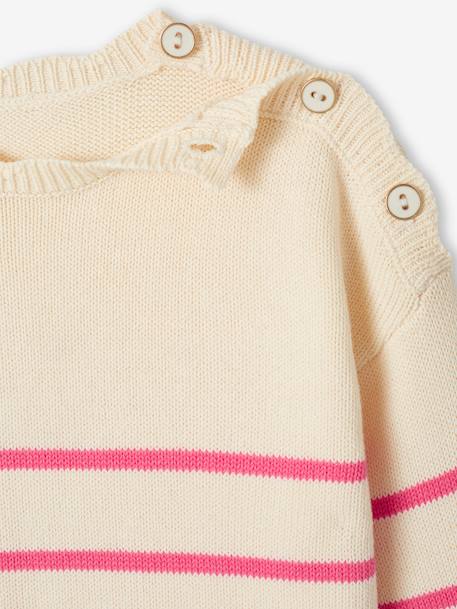 Fancy Striped Jumper for Girls mustard+navy blue+old rose+striped navy blue+sweet pink 