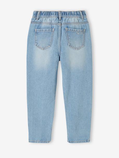 MEDIUM Hip Morphologik Mom Fit Jeans for Girls denim blue+double stone+stone 