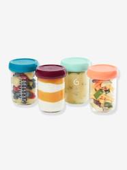 Nursery-4 Babybols Glass Containers (220 ml), by BABYMOOV