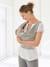 VERTBAUDET Wrap Baby Carrier Grey+White Stripes+White/Print 