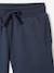 Sports Shorts with Side Stripes for Boys navy blue 