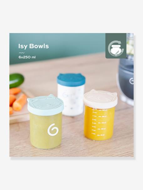 Storage Isy Bowls, 6 x 250ml, by BABYMOOV blue 