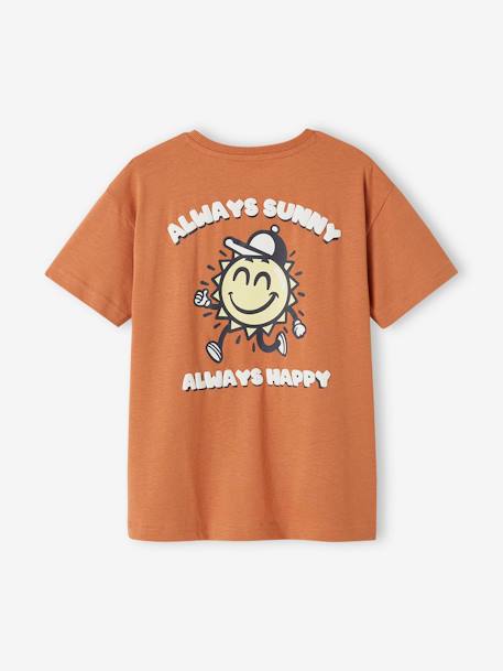 T-Shirt with Large Motif on the Back, for Boys apricot 