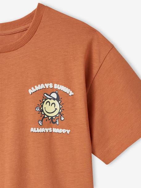 T-Shirt with Large Motif on the Back, for Boys apricot 