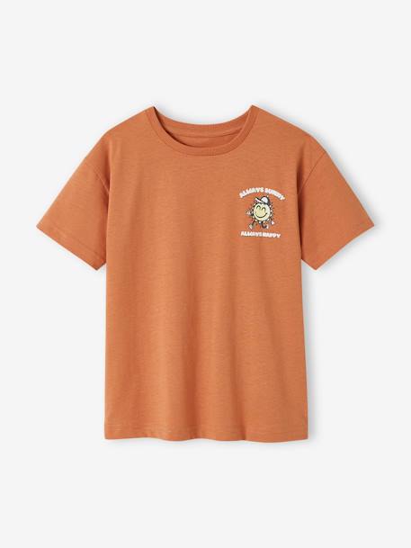 T-Shirt with Large Motif on the Back, for Boys apricot 