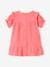 Dress in Cotton Gauze for Babies coral+vanilla 