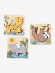 Toys-Baby & Pre-School Toys-Pack of 3 Chunky Puzzles in FSC® Wood - Tanzania