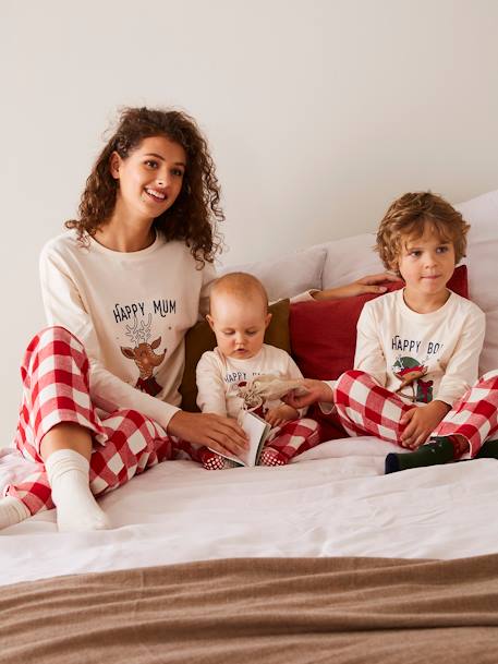 Christmas Pyjamas for Women, 'Happy Family' Capsule Collection ecru 