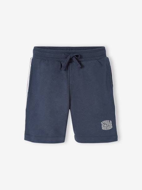 Sports Shorts with Side Stripes for Boys navy blue 