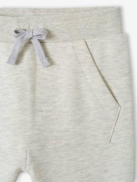 Joggers with Fancy Kangaroo Pocket, for Boys marl white 