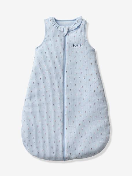 Sleeveless Baby Sleeping Bag with Central Opening, Giverny lavender 