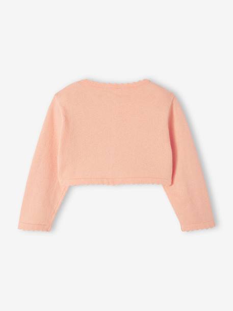 Bolero Cardigan for Babies coral 