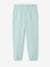 Fleece Joggers with Paperbag Waistband for Girls aqua green+green+navy blue+sweet pink 