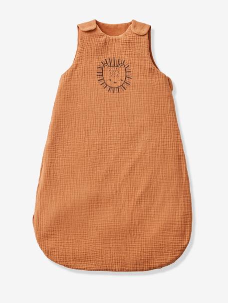 Sleeveless Summer Baby Sleeping Bag, Ethnic, Oeko-Tex® ochre 