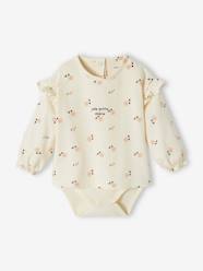 Baby-T-shirts & Roll Neck T-Shirts-T-Shirts-Long Sleeve Bodysuit Top in Organic Cotton for Newborns