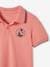 Polo Shirt in Piqué Knit with Motif on the Breast for Boys old rose 