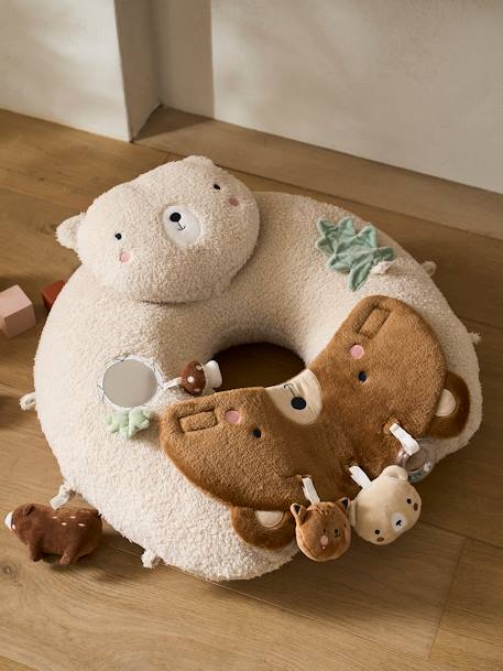 Cushion for Babies, Designed for Discovery brown+Enchanted Forest+Pink World+sage green+Tanzania 