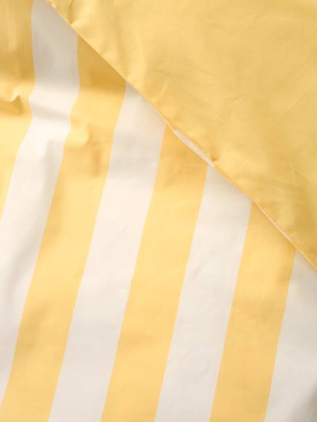 Duvet Cover + Pillowcase Set for Children, Transat striped green+striped pink+striped yellow 