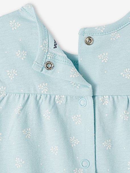 T-Shirt with Printed Flowers, for Babies Dark Blue/Print+Orange/Print+turquoise 