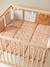 Cot/Playpen Bumper, Ethnic printed beige 