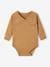 Pack of 5 Organic Cotton Bodysuits for Newborns taupe 