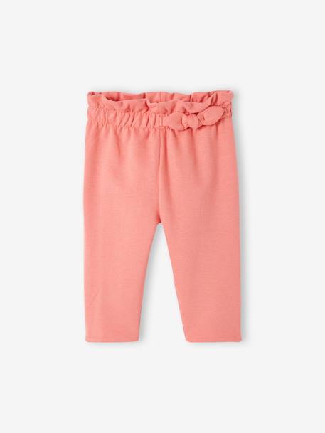 Fleece Trousers, Elasticated Waistband, for Babies coral+Dark Blue+GREEN DARK SOLID 