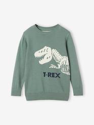 Boys-Cardigans, Jumpers & Sweatshirts-Jumpers-Fun Dino Jumper for Boys