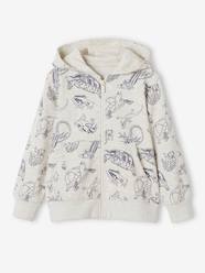 Jacket with Zip & Hood, Animal Prints, for Boys