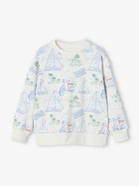 Sweatshirt with Riviera Motif for Boys printed white 