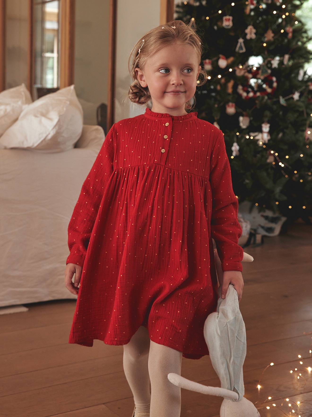 Girls red 2024 dress uk