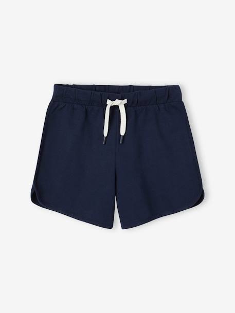 Fleece Sports Shorts for Girls aqua green+coral+navy blue 