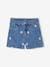 Denim Skirt with Embroidered Flowers, for Girls stone 