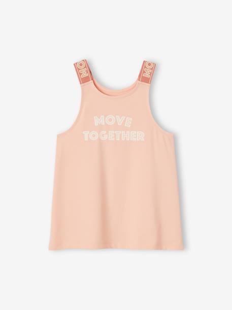 Sports Top in Techno Fabric, for Girls coral 