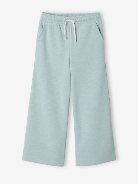 Wide-Leg Joggers for Girls aqua green 