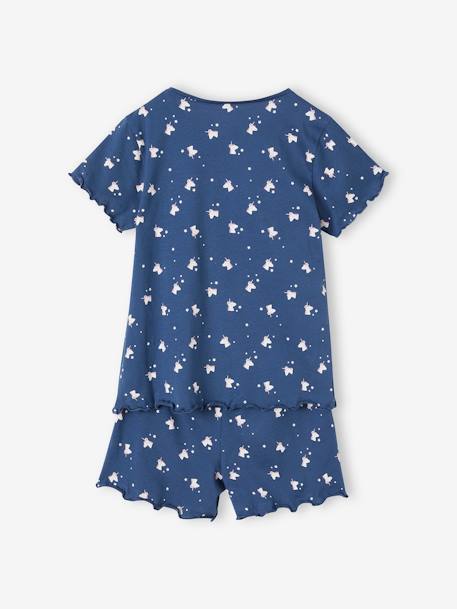 Pack of 2 Unicorns Pyjamas for Girls night blue 