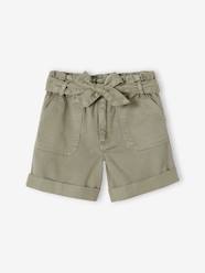 Girls-Shorts-Paperbag Shorts for Girls