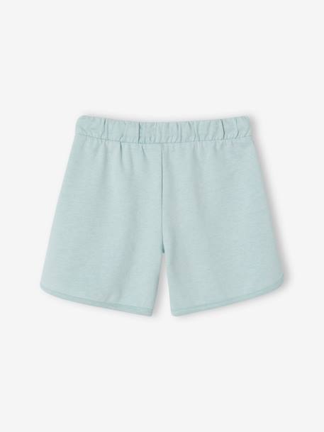 Fleece Sports Shorts for Girls aqua green+coral+navy blue 