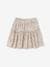 Floral Cotton Gauze Skirt, for Girls ecru+printed white 