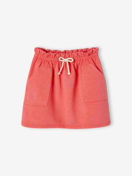 Fleece Skirt for Girls red+striped green 