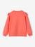 Sweatshirt with Broderie Anglaise Ruffle for Girls coral+vanilla 